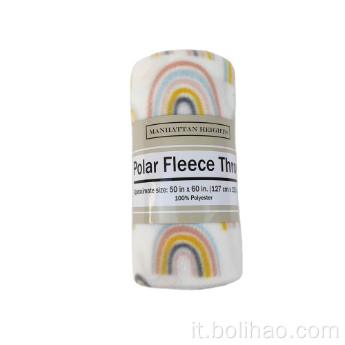 coperta per pile per bambini Rainbow BASCHE COPERCHET POLAR PLOPE PERCHET PER BAMBINO